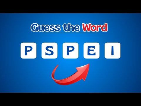 Guess the 100 Scrambled Words l #scrambledword