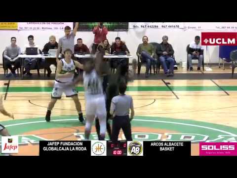 LEB Plata 2018-2019. 9ª jornada. JAFEP Fundación Globalcaja La Roda-Arcos Albacete Basket (81-71).