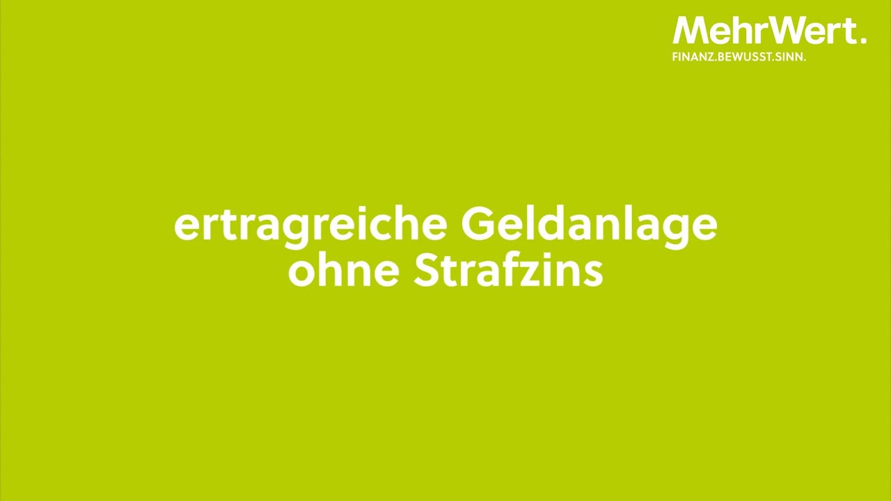 Geld anlegen ohne Strafzins