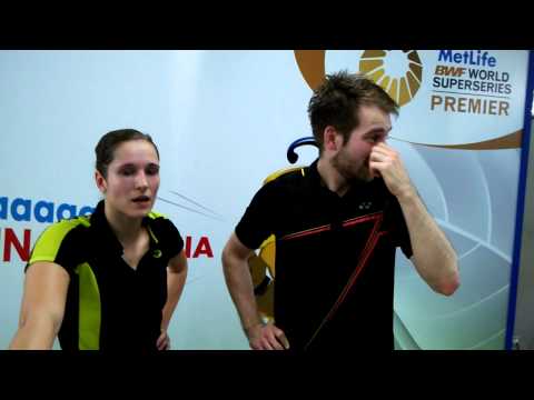 2015 Indonesia Open - Interview with Germany  Peter KAESBAUER / Carla NELTE