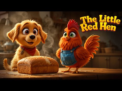 The Little Red Hen Story 🐔🌾 | English Moral Stories | Bedtime Stories #kidsstories