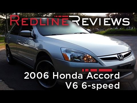 2006 Honda Accord V6 6-speed Review, Walkaround, Exhaust & Test Drive