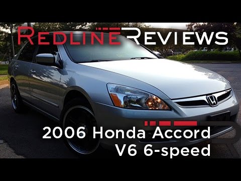 2006 Honda Accord V6 6-speed Review, Walkaround, Exhaust & Test Drive