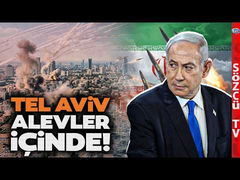 İran ve Hizbullah'tan Ortak Saldırı! Demir Kubbe Darmadağın! Tel Aviv'e Füze Yağıyor