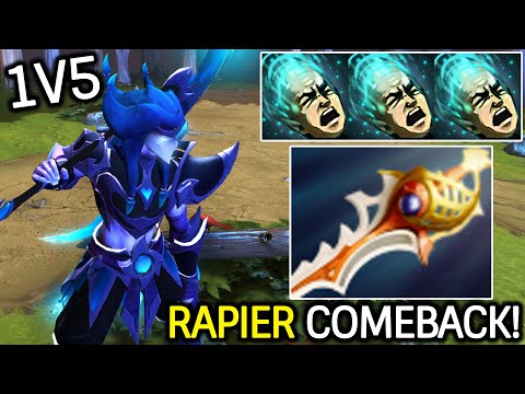 DIVINE RAPIER PHANTOM ASSASSIN 1V5 COMEBACK Megacreeps Dota 2