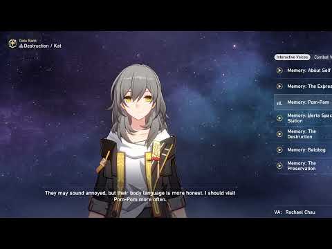 Stelle (Main Character) English Voice Lines (Voice Only)