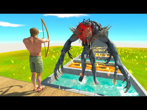 GOD ARCHER HITS GIANTS IN LAVA OR WATER | Animal Revolt Battle Simulator