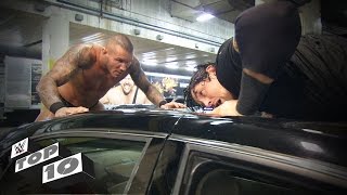 Superstars Getting Crushed on Cars: WWE Top 10