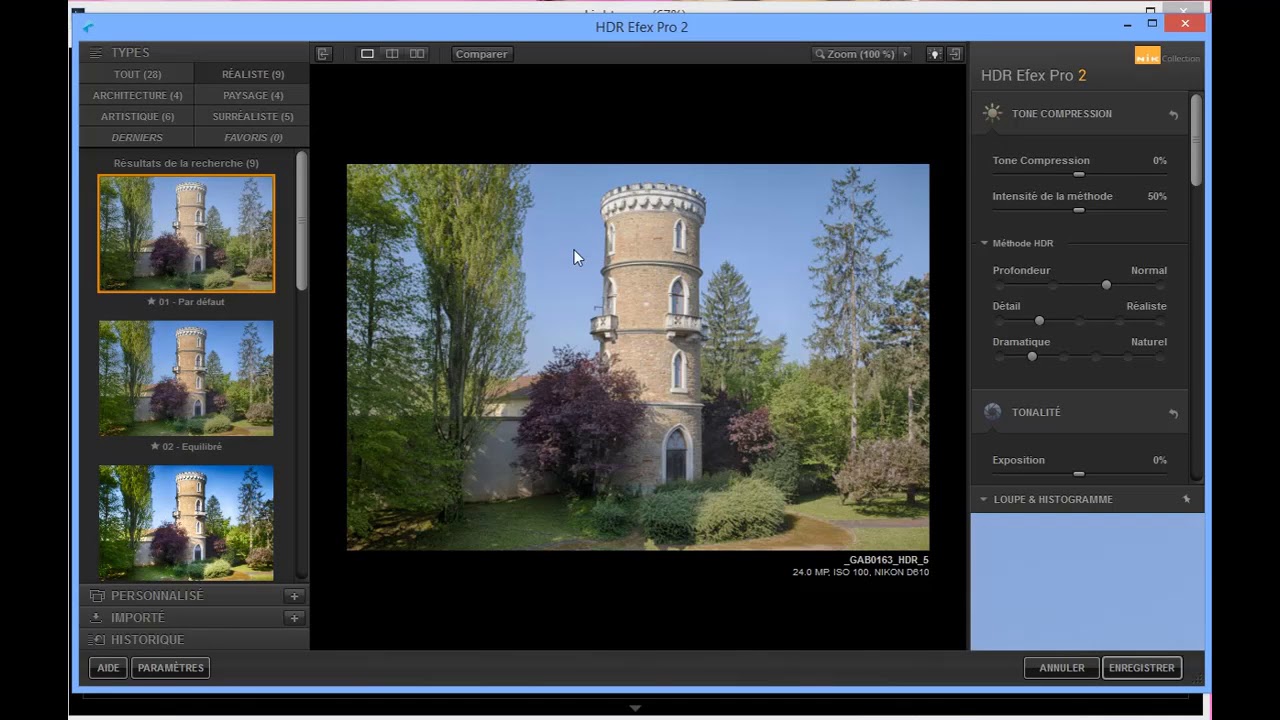 Nik Collection : HDR Efex Pro 2 - Partie 3