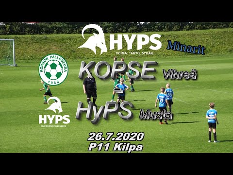 HyPS P11 Minarit KOPSE Vihreä - HyPS Musta 26.7.2020