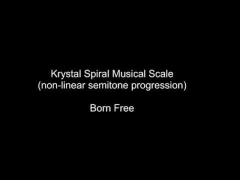 Krystal Spiral Musical Scale Demonstration - Born Free