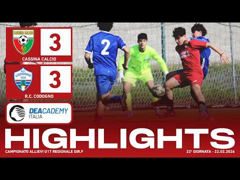 Cassina Calcio - R.C. Codogno 3-3 | Gol & Highlights | Allievi U17 2009 2025/26