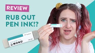 It rubs out ink!? | Tombow Sand Eraser Review