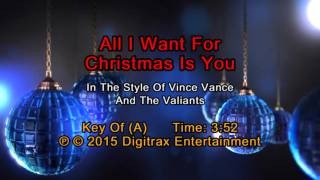 Vince Vance &amp; The Valiants - All I Want For Christmas Is You (Backing Track)