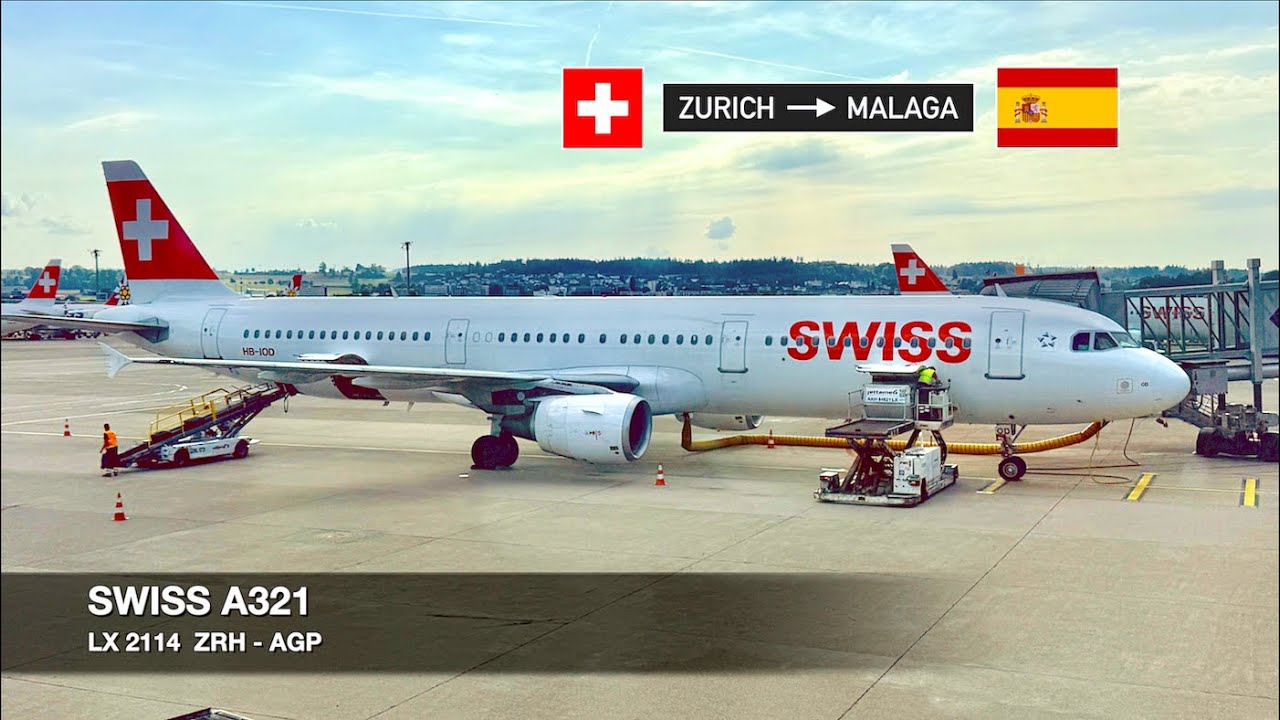 EFFICIENCY MEETS HOSPITALITY | SWISS A321 | Zürich ✈ Málaga | Economy