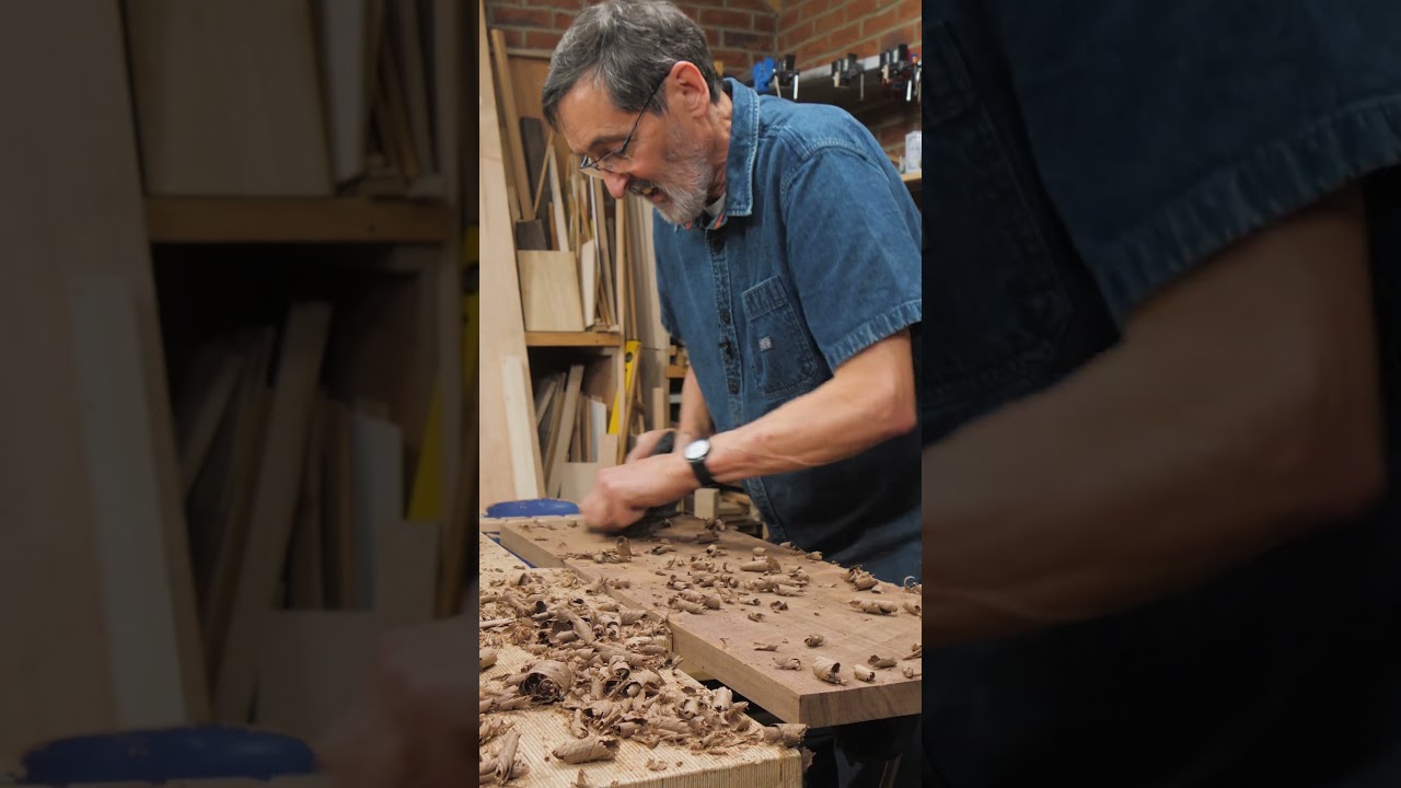 Clean up those surfaces with only hand tools! #shorts #woodworking