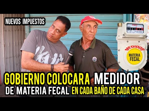 Fecal matter meter in every bathroom of every Dominican home