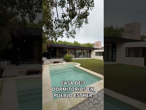 Casa de 3 dormitorios más comodín y pileta a estrenar en La Bahia, Pueblo Esther-  Pueblo Esther