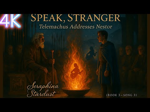 Odyssey by Homer: Book 3, Song 3 – Speak, Stranger | Telemachus Addresses Nestor [Lyric Video]