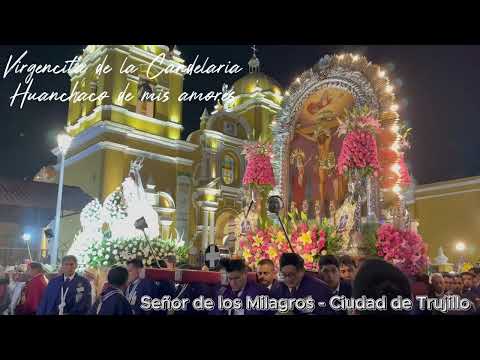 Virgencita de la Candelaria del Socorro de Huanchaco en Trujillo en su Peregrinación Quinquenal.