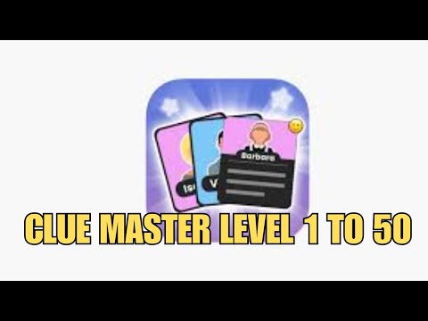 Clue Master Level 1 to 50 solved! - YouTube