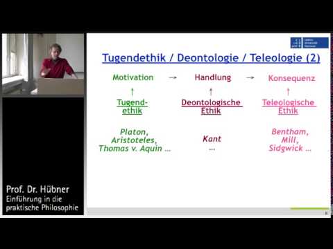 Praktische Philosophie 3b: Metaethik - Tugendethik, Deontologie, Teleologie