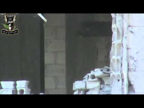 استهداف قناص من كتيبة مجاهدي الصالحية أحد جنود النظام على جبهة العباسيين في مدينة دمشق