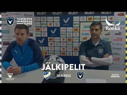 ACOTV: Rönkä jälkipelit IFK Marienhamn - AC Oulu 28.9.2022 (Veikkausliiga)