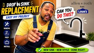 Kitchen Sink Replacement Made Easy | How to Install a Drop-In Sink DIY