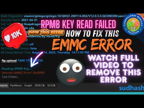 EMMC RPMB Read Failed? Fix Internal eMMC Error on F64 Box (100% Working)