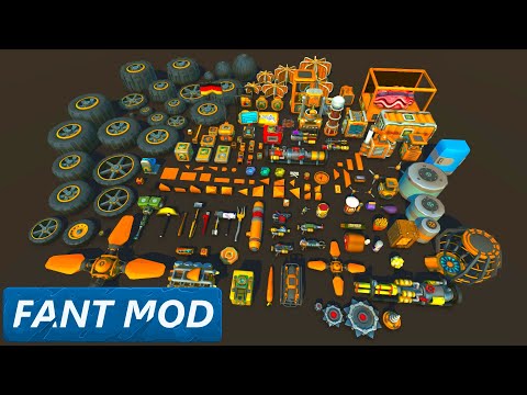 Scrap Mechanic Modded | Fant Mod - Challange | Automated Componentkit Factory - Winner Electronimus!