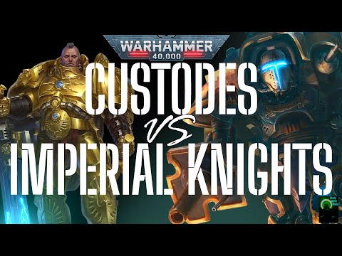 Custodes vs Imperial Knights! Warhammer 40K Battle Report! 2000 points