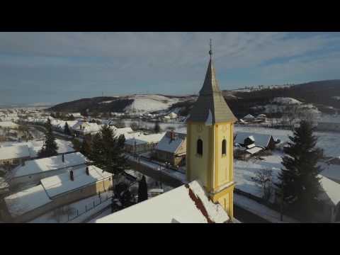 Sajóbábonyi tél madártávlatból