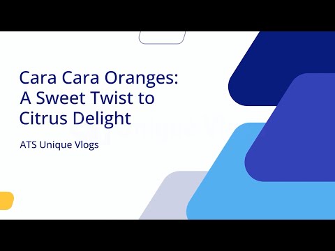 Cara Cara Oranges A Sweet Twist to Citrus Delight