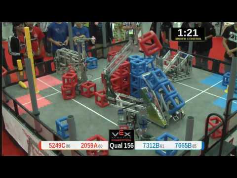 2015 VRC Tech Q156 - 5249C 2059A vs 7312B 7665B - 56 to 31 - VEX Worlds 2015 - Technology Division