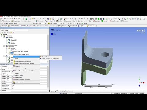 Apply Preload on Beam Connections created in ANSYS Mechanical