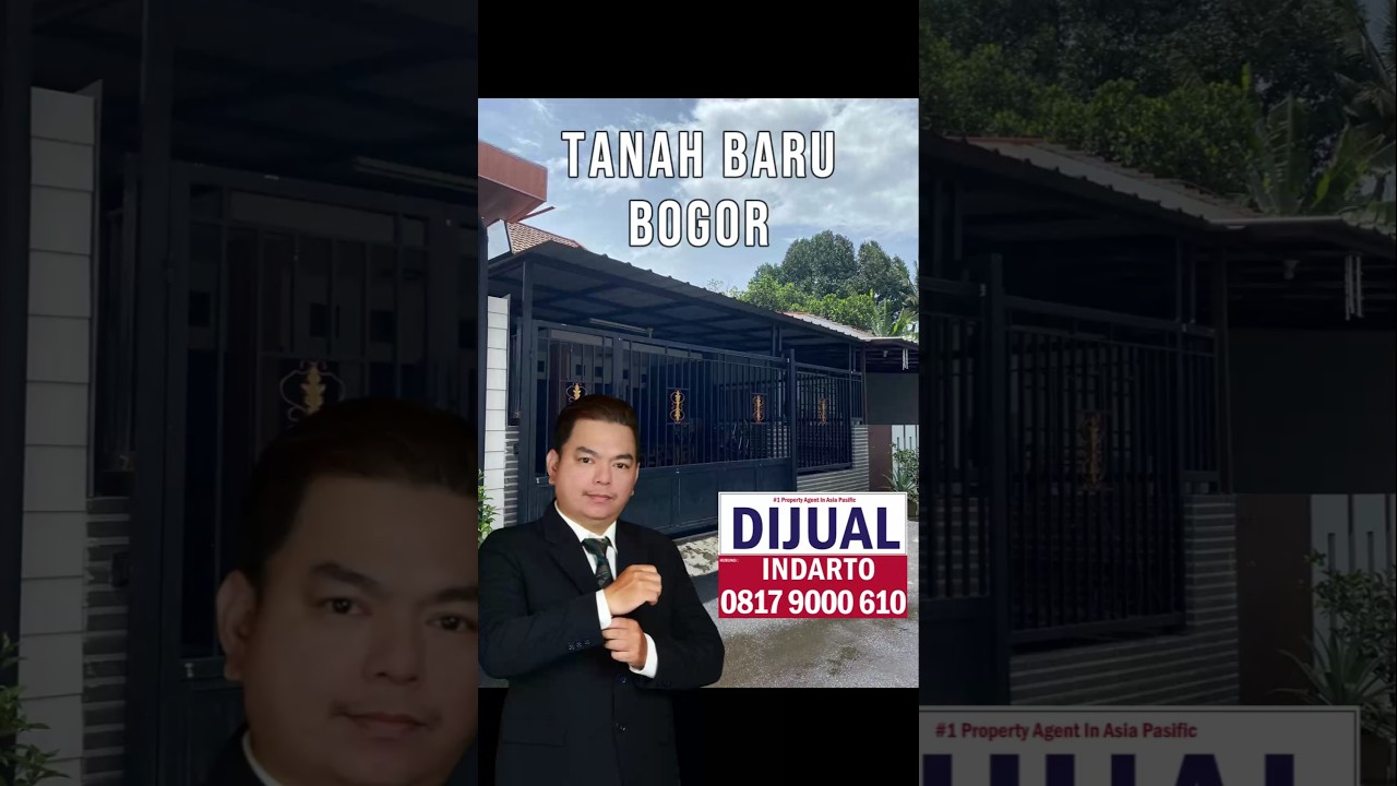 For Sale Rumah Siap Huni SHM LT 128m² LB 90m² di Perumahan Tasmania Tanah Baru Bogor