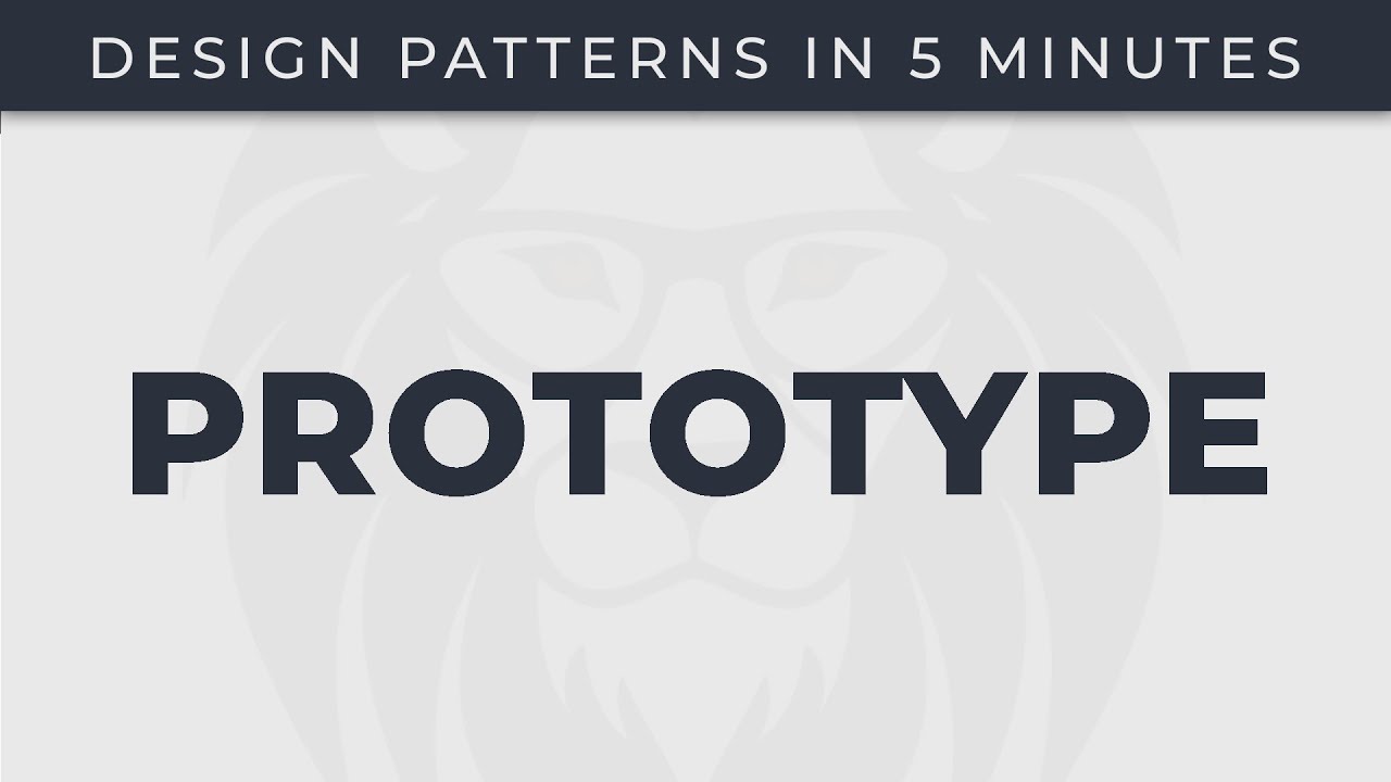 Prototype - Design Patterns in 5 minutes