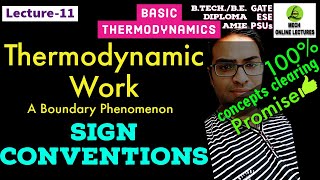 Download Lagu Work Transfer sign conventions | Thermodynamics | GATE | Mech Online Lectures | A K Saini Thumbnail