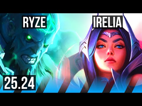 RYZE vs IRELIA (MID) | KR Master | 25.24
