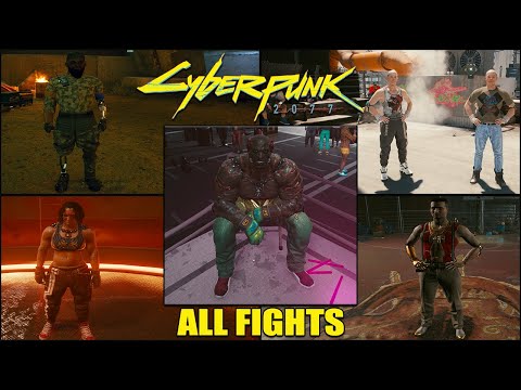All Fights | Beat On The Brat Side Job - Cyberpunk 2077