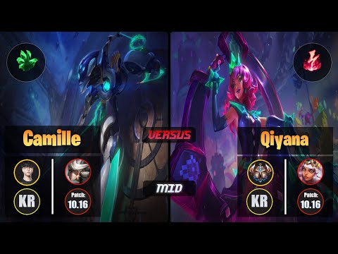 Roach CAMILLE (Mid) [Grasp of the Undying] VS QIYANA - Challenger KR Patch 10.16