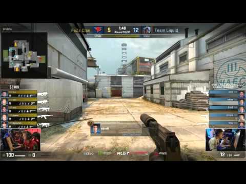 3 Pointer Grenade Missed - Team Liquid vs FaZe Clan MLG CS:GO Major Championship: Columbus