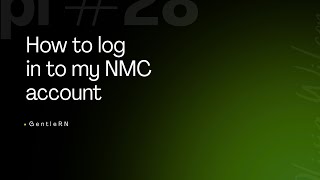 How to log in to myNMC account (video)