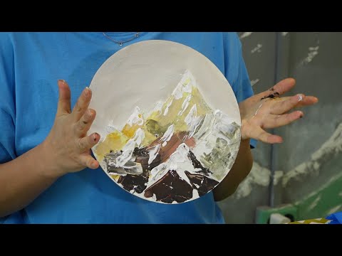 "Игры узоров" - мастер-класс по текстуре и акрилу (Бийское телевидение)