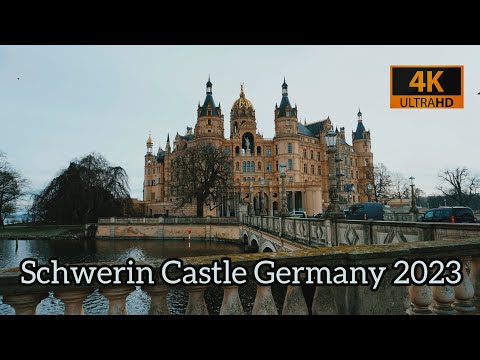 Schwerin Castle Walking Tour Germany 2023 4K