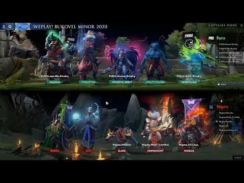 Nigma vs Furia. Bukovel Minor WePlay 2020 DOTA 2
