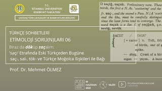TÜRKÇE SOHBETLERİ: ETİMOLOJİ SORU(N)LARI 06