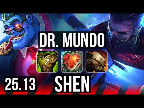 DR. MUNDO vs SHEN (TOP) | Legendary, 54k DMG, 18/3/7 | EUW Master | 25.13
