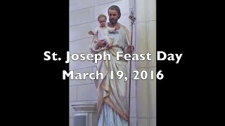 St Joseph Feast Day 2016